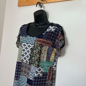#192 Modern Attraction Patchwork Top